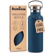 Bambaw Insulated Water Bottle 24oz | Stainless Steel Water Bottle | Insulated Water Bottles | Travel