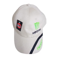 Topi baseball motogp monster bordir krem