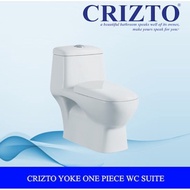 Crizto Yoke One-Piece S-Trap 6" Water Closet