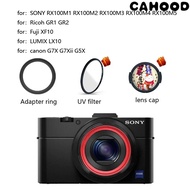 [Hot]Aluminum Filter Adapter Ring For  RX100 II III IV M1 M2 M3 M4 RX100V RX100M5 Series Camera Acce