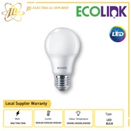 ECOLINK SIRIM LED BULB 12,000HRS [9W/11W/13W] [950LM/1250LM/1450LM]  [3000K/4000K/6500K] [A60/A65]