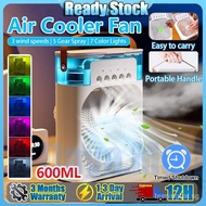 【In stock】SG STOCK portable fan table fan cooler fan Air Cooler Mini Aircon Home Water Cooling Air Conditioner Cooler Fan Mini Portable Fan Quick Cooling Fan 7VRP