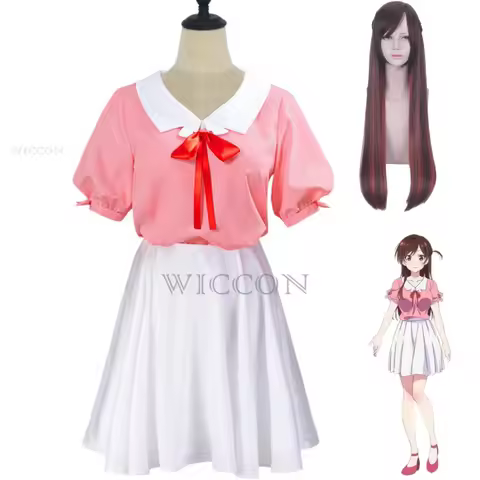 Anime Rent A Girlfriend Mizuhara Chizuru Cosplay Costume Ichinose Wig Skirt Princess Skirt Woman Kaw