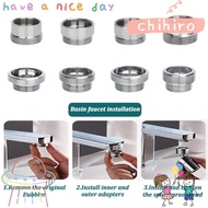 CHIHIRO Faucet Adapter Set, Metal With Washer Water Filter Adapter,  18/20/22/24mm To 22mm Faucet Co