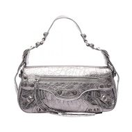 【二手】BALENCIAGA世家 (Balenciaga) Le Cagole S 銀色皮革女士單肩包