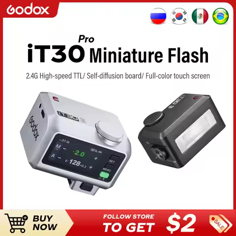 Godox iT30Pro TTL Camera Flash with 2.4GHz Wireless, HSS 1/8000s or Canon Nikon Sony FUJIFILM Olympu