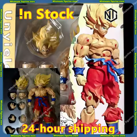 In Stock N&T Studio Dragon Ball Super Saiyan SHF Son Goku Battle Damaged 3.0 Anime Action Figures Ba