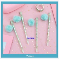 UNIQUE CUTE POM POM GEL PEN CUTE PEN CANNOT BE ERASED PEN UNIQUE CUTE PEN SCHOOL STATIONERY Gel Pen 