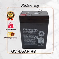 Genuine EVERNERGY/Panasonic 6V 4.5AH Rechargeable Battery
