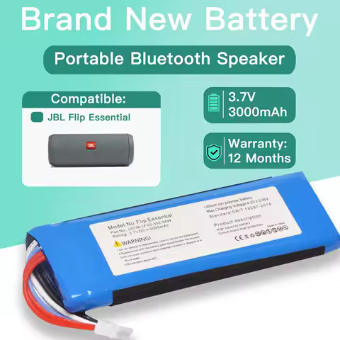GSP872693 3.7V 3000mAh Battery for JBL Flip Essential Flip 3 Stealth Edition Flip3 Flip 3 SE T488