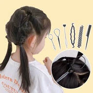 Hair braiding tools, hair root bangs styling tool, hair puller, portable women's hair bun maker.