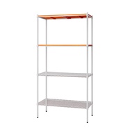 [特價]【dayneeds】松木 90x45x180公分 四層烤白柚木板收納層架