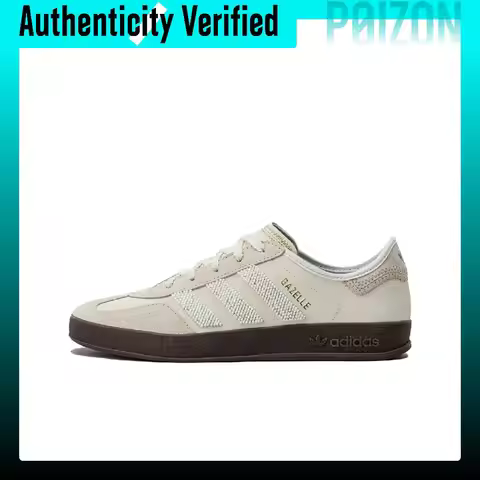 Adidas Originals x CLOT Gazelle Low top Skateboard Shoes Unisex Beige IH3719