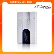 Bật Lửa Hộp Quẹt Dupont D202T Họa Tiết Kẻ Chéo Khắc Chữ 007 Cực Chất - Dùng Ga Đá Cao