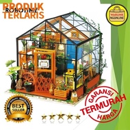 Ready Mainan Puzzle Rakit Kayu 3D Model Green House - DG104 Diskon