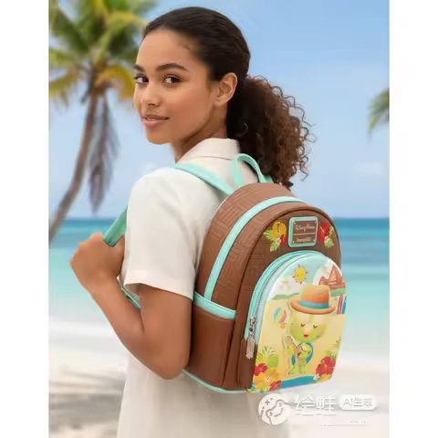 Parks Aulani Resort Duffy Turtle Mini Backpack Fashion Gift for Disney Fans & Daily Use