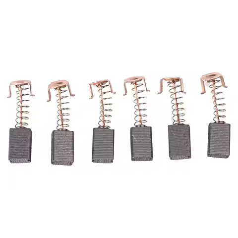 6Pcs Motor Carbon Brushes W/spring 5*8*12mm Spare Parts For Black & Decker Electric Angle Grinder G7