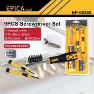 EPICA STAR 9 PCS SCREWDRIVER SET PRECISION WITH COMBINATION SCREWDRIVER DRILL BIT 1 PC HOLDER  2 PH 
