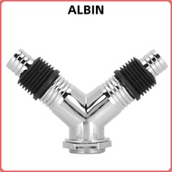 ALBIN Y Pipe Connector, ABS Material Backflow Preventer Drain Tee Joint, with Trap Seal Fits 40/50mm