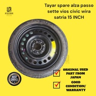 Tayar spare alza passo sette vios civic wira satria 15 INCH