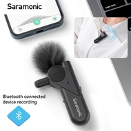 Saramonic ไมโครโฟนบลูทูธไร้สาย BTWไมค์คล้องรอบคอลดเสียงรบกวนได้80ม. ใช้ได้กับ iPhone Android แท็บเล็