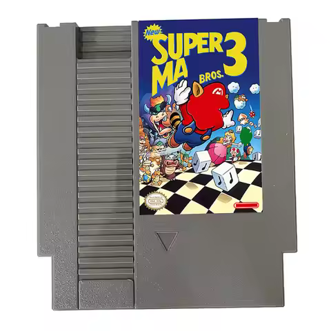 NEW Super Mar Bros 3 English Version 72 Pins Game Card For 8 Bit Game Console