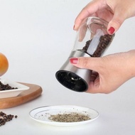 (Stainless steel pepper grinder) 150ml stainless steel handheld pepper grinder, hand-held pepper gri