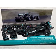 1: 43 Minichamps F1 2020 Mercedes W11 44 Hamilton British Champion F1 Car Model