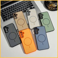 BCS - CASE COLOR FROSTED LOGO MAGSAFE FOR SAMSUNG A07 A06 A05 A05S A04S A03S A02S A17 A16 A15 A14 A1