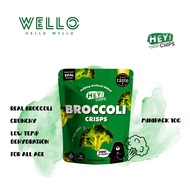 Hey! Chips | Broccoli Crisps Minipack 10G | Vegetable Chips | Healthy Snack | Halal | Kids & Adults