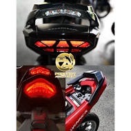 HONDA RSX RS150 V1 V2 V3 SPOILER L-BAR BESI BELAKANG REAR HANDLE BAR REAR WING L-BAR LAMP SPOTLIGHT 