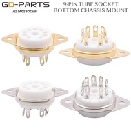 Bottom Chassis Mount 9pin Ceramic Tube Sockets Valve Base For 6DJ8 12AX7 ECC83 B339 CV492 6L13 12AU7