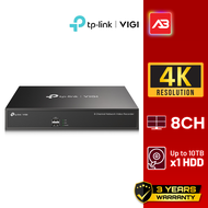 TP-LINK|VIGI เครื่องบันทึก 8 ช่อง รุ่น VIGI NVR1008H
