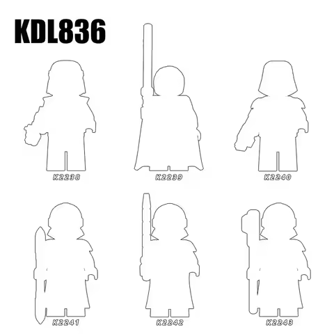 Action Figures Movie Building Blocks KDL836 K2238 K2239 K2240 K2241 K2242 K2243 Gift Toys