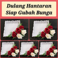 Dulang hantaran siap gubah bunga sekali(5/7dulang)gubahan hantaran-108/109