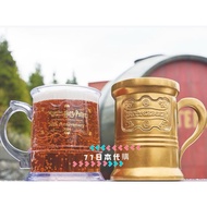 [77 Japan Daigou] Universal Studios Harry Potter 10th Anniversary Limited Glass Cream Beer 10th Gold