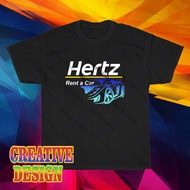 Hertz Car Rental Logo Black Tshirt