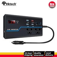 200W Car Power Inverter 12V/24V ถึง 110/220V USB Adapter Car Plug เครื่องแปลงอะแดปเตอร์ Outlet Outle
