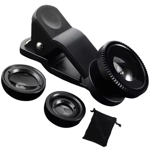 3 In 1 Fisheye Wide Angle Micro Camera Lens for iPhone Xiaomi Redmi 3in1 Zoom Fish Eye Len on Smartp