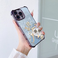 Casing For OPPO Reno 5F 5 7z 8z 8T 5G 6 7 8 Pro A purple anti fall airbag phone case for smooth New 