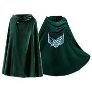 Anime Attack on Titan Unisex Cosplay Costume Green Cloak Scouting Legion Hooded Jacket