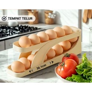 2-Tier Egg Rack/ Egg Storage Box 2-Tier Automatic Minimalist Space-Saving Egg Storage Box