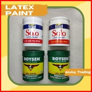 ☾ ☬ PER LITER Waterbased Acrylic Paint Boysen Permacoat Coatsaver Solo Flat Latex Gloss Latex