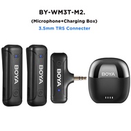 BOYA BY-WM3T ไมโครโฟนไร้สาย ไมค์ตัดเสียงรบกวน Wireless Mic ไมค์อัดเสียง สำหรับ Vlog Android iPhone D