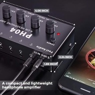 全新FosiAudio PH04耳機放大器4通道立體聲放大器