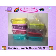 Tupperware Divided Lunch Box Square Round Set (8's)
