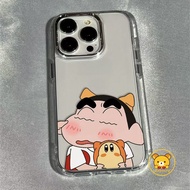 Funny Cute Crayon Shin-chan Couple Phone Case For OPPO A98 A79 A59 A16K A16E A2M A3X A3 A2X A2 Pro I