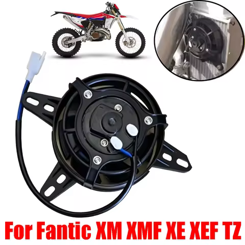 For Fantic XM XMF XE XEF TZ 50 125 250 300 Motorcycle Accessories Electric Cooling Fan Strong Wind R