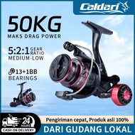 Indonesia Spot Newest Model Timiben Spinning Reel HB500 - 7000, 12BB Fishing Reel, 5.2:1 Speed, 8kg 