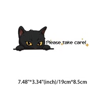 🔥Please take care🔥  สติ๊กเกอร์ติดรถยนต์  สติ๊กเกอร์การ์ตูนแมวตลก สติ๊กเกอร์ติดตู้เย็น ติดกระเป๋า ติด